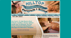 Desktop Screenshot of hilltopchiropracticmassage.net
